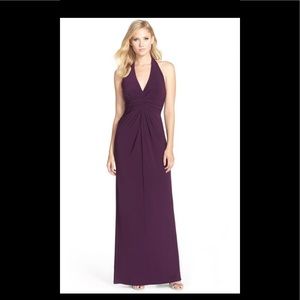 Adrianna Papell  Jersey Halter Dress